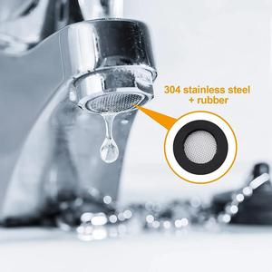 Kit lavacristallo universale per doccia in acciaio inox e guarnizioni sigillanti in gomma per rubinetto/soffione per riparazione perdite 20 pezzi - Product Image 4