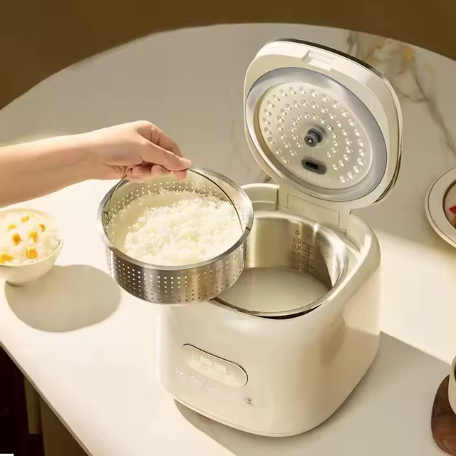 High Quality 2.5L Kitchen Multi-Function Digital Electric Mini Drum Low Sugar Rice Cooker With Stainless Steel Inner Pot