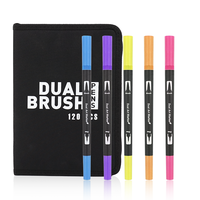 168 couleurs pointe pinceau marqueurs à alcool écologiques croquis marqueurs art marqueur stylo pour peinture coloriage dessin