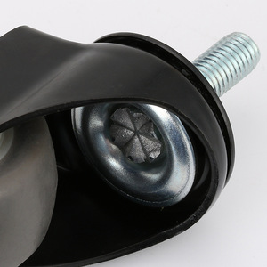 2 Inch Gold Diamond Tpr Screw Caster Swivel Wheel For Furniture Industrial Use - Product Image 2