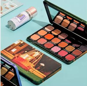 باليت ظلال عيون بـ 18 لون لامع، مكياج متعدد الألوان، صبغة ظلال العيون - Product Image 6