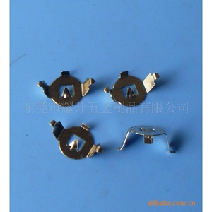 Clip de batterie métallique CR2032 à double couche, à pattes droites, pour montage en surface, pièces estampées - Product Image 4
