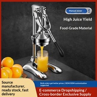 Presse-agrumes manuel en acier inoxydable robuste pour fruits et légumes, extracteur de jus d'orange en gros