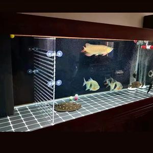 水族馆鱼缸分隔器丙烯酸隔离格栅板，带吸盘，包括透明鱼分离器 - Product Image 2
