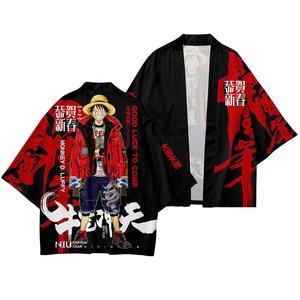 ชุดคอสเพลย์ซอร์โร ลูฟี่ ซันจิ 19 แบบใหม่ ชุดกิโมโนพิมพ์ลาย 3 มิติ เสื้อคลุมอนิเมะ ฮาโอริ สำหรับงานคอมมิคคอน ชุดคอสตูมอนิเมะ - Product Image 1