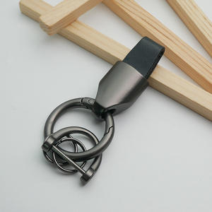 Llaveros de cuero genuino Patrón a cuadros Hebilla cuadrada 4 colores Elegante de moda - Product Image 4