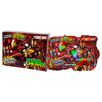 En stock, sac en plastique personnalisé découpé à la forme holographique, sac en mylar pour biscuits, bonbons, herbes sèches, fleurs, 3,5 g, 7 g, 14 g, 28 g, avec boîtes en papier