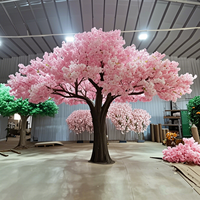 Pohon Bunga Besar Produk Baru Tinggi 3,9m dan Lebar 6m Pohon Sakura Buatan Jepang Penuh untuk Dekorasi