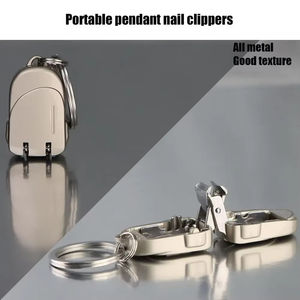 Cortauñas y Recortador de Uñas Plegable Multifuncional de Acero Inoxidable para el Hogar, con Llavero - Portátil y Conveniente - Product Image 2