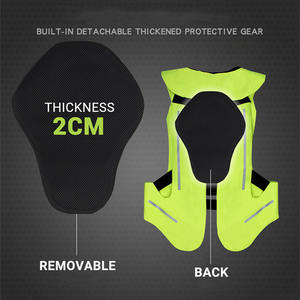 เสื้อแจ็คเก็ตมอเตอร์ไซค์พร้อมถุงลมนิรภัยสำหรับแข่งรถมอเตอร์ไซค์ ระบบถุงลมนิรภัยขั้นสูงสำหรับมืออาชีพ เสื้อแจ็คเก็ตป้องกันการกระแทกสำหรับมอเตอร์ครอส - Product Image 3