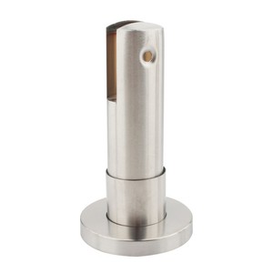 Pieds de support pour cloisons de toilettes en acier inoxydable 304, finition brossée, ensemble de cinq pièces, installation facile - Product Image 2