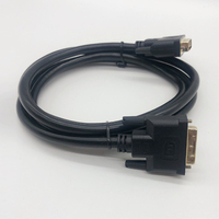 Cable de Video HD DVI Macho a DVI Macho, Chapado en Oro de 24K, 24+1, para Monitor de Computadora y Proyector
