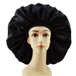 <span class=keywords><strong>Bonnet</strong></span> de Nuit Élastique Large Bande pour Femmes, MOQ Bas, Couleurs Unies, Soin des <span class=keywords><strong>Cheveux</strong></span>, Douche, en Polyester - Product Image 2