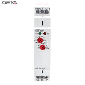 Relé de Tiempo Miniatura Económico de Doble Función GEYA GRT8-EC AC220V/DC24V/AC380V, Relé de Retardo de Tiempo Ajustable - Product Image 4