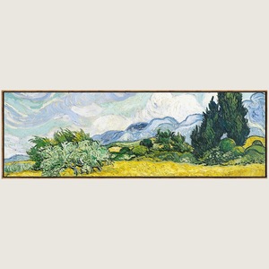 Dipinto da Comodino in Stile Monet, Decorazione Minimalista Impressionista per Soggiorno, Quadro Ispirato a Van Gogh con Cornice - Product Image 5
