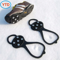 YTD YTD-020 Crampons à glace en caoutchouc respirants et antidérapants pour la randonnée sur neige, les bottes et les chaussures de sport