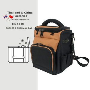 Propia FÁBRICA DE Tailandia y China, almuerzo personalizado, superficie suave de Pu, Picnic, aislamiento térmico, bolsas más frescas con correas para los hombros - Product Image 2