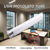 Tube UVA T5 T8 avec principe CFL de longueur d'onde 365 nm pour lampes anti-moustiques et tube fluorescent anti-insectes de camping