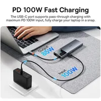 Hub USB C 10 Gbps 4K 60Hz Type C vers HDMI RJ45 Ethernet PD 100W pour MacBook iPad Sumsang PC Tablette Téléphone USB Gen 2 Hub
