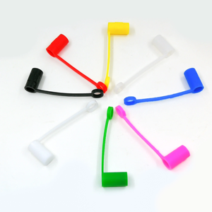 Couvre-pailles en silicone écologique de luxe avec bouchons anti-éclaboussures pour accessoires de bar - Embouts décoratifs pour outils de boisson - Product Image 5