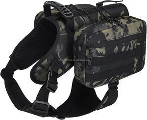 Mochila Desmontable para Perros, Mochila Impermeable para Perros con Arnés y Bolsas de Almacenamiento Extraíbles para Perros Grandes, para Senderismo y Caminatas al Aire Libre - Product Image 3