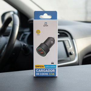 8434247040802 Adattatore caricabatterie per auto con doppia porta USB 3.1A ad alta potenza - Product Image 3