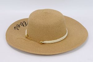 공장 가격 야외 남여 공용 플로피 모자 여성 해변 여름 태양 밀짚 넓은 챙 플로피 모자 - Product Image 5