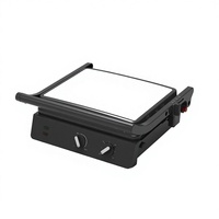 Grille-sandwich électrique professionnelle RSC, sans fumée, antiadhésive, avec contrôle numérique de la température, pour 2-3 personnes