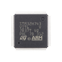 Microcontrôleur STM32H743VIT6 STM32H7 Cortex-M7 MCU 2 Mo Flash IC 480 MHz LQFP100 pour systèmes embarqués industriels