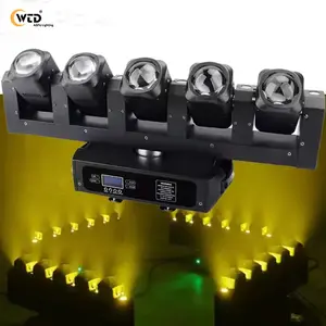 ไฟดิสโก้ DJ 5x40W RGBW 4-in-1 + 6x20W ซังแสงสีขาวบาร์ LED ไฟขยับหัวสำหรับการแสดงดนตรี KTV