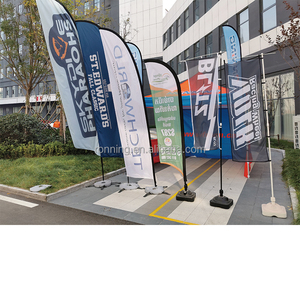 Tổ Chức Sự Kiện Ngoài Trời Teardrop Hình Chữ Nhật Bay Biểu Ngữ Với Cơ Sở Cực Kit Double Side Logo In Tùy Chỉnh Quảng Cáo Bãi Biển Lông Cờ - Product Image 6