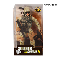 Fabrication de figurines de soldats en plastique pour enfants, jouets militaires miniatures, ensemble de jeu de soldats