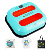 Presse à chaud manuelle portable Mecolour 10x12 avec arrêt automatique pour transfert sur T-shirt, chauffage rapide en 60s, sublimation DIY, nouveauté
