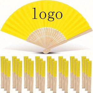 Abanico Plegable de Bambú Blanco con Arte Folclórico, Recuerdo para Bodas, Decoración Tallada DIY con Pintura Personalizada, Modelo para Uso Comercial - Product Image 4