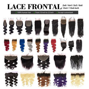 Fermeture en cheveux humains brésiliens HD, fermeture en dentelle suisse économique 4*4, fermeture frontale 13*4, cheveux raides couleur naturelle, cuticules alignées - Product Image 6