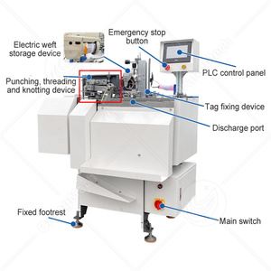 Máquina automática ORME para atar etiquetas de ropa con cordón y ojal - Product Image 2