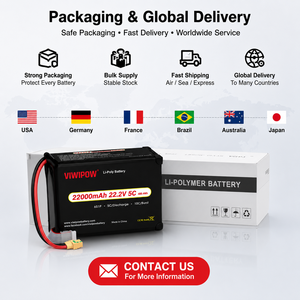 Batterie Lipo 22000mAh 22.2V 5C pour drone de levage lourd, directement de l'usine, avec temps de vol long, prise OEM personnalisée disponible - Product Image 6