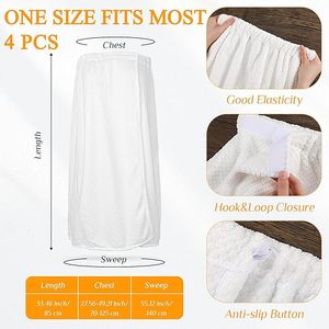 Vente en gros de bandeaux doux et absorbants d'eau multicolore enveloppement corporel à séchage rapide serviette de bain salon de beauté spa jupe de bain pour femmes - Product Image 5