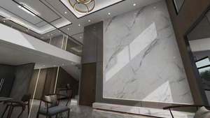 Hubei Baijiax Mármol Pvc Panel de pared Mármol Pvc Tablero de pared Interior Hogar Decorativo Mármol Pvc Pared impermeable Tablero de roca de carbono - Product Image 3