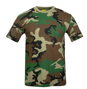 Camisetas de Secado Rápido con Cuello Redondo, Estampado de Camuflaje Selva en 4 Colores, Material DF131, Marca Cutlery Stock - Product Image 1
