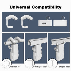 Moteur de rideau intelligent Wi-Fi, déplaceur de rideau automatique, améliorations pour la maison intelligente, compagnon de rideau électrique Graffiti - Product Image 3