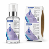 Étiquettes personnalisées en vinyle imperméable pour flacons cosmétiques, pour l'emballage des soins de la peau, pour les commandes OEM en gros