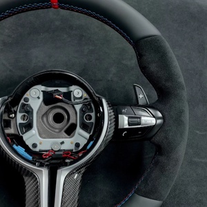 Volant en cuir noir pour BMW M3 M5 M6 F20 F21 F06 F07 F10 F11 F12 F13 F30 F32 F80 F91 E90 E91 E92 - Product Image 5