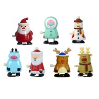 Groothandel Kerst plastic opwindbare wandelende kerstfiguren automatenprijzen kerstcadeaus voor kinderen