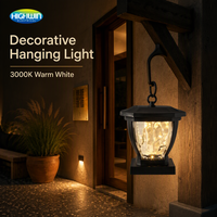 Lampe solaire de jardin à ampoule Edison, 2700K, blanc chaud, 15LM, 1.2V, batterie Ni-MH 1200mAh, panneau 64x64mm, couvercle bleu, 53.6cm