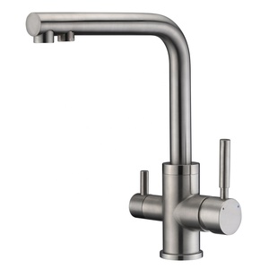 360 Rotating Swivel in 1 Drinking Water Filter 3 Way Mixer Tap Chrome Plated Kitchen Sink Faucet - Product Image 1