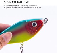 Leurre de pêche à la traîne à descente lente de 75 mm, 90 mm, 120 mm, 150 mm, pour la pêche au musky, au brochet, au slider, au black bass