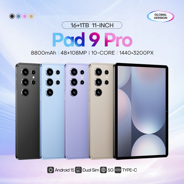 Pad 9 Pro Is Equipped with a Powerful Deca Core Processor 108MP Camera Ideal for Photography and Video Recording 11 Inch 1TB