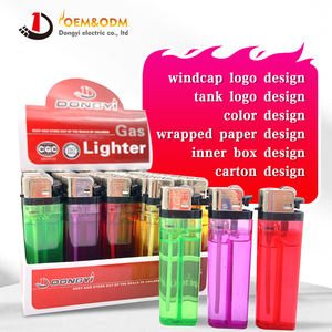 DONGYI venta al por mayor Mini encendedor de cigarros de plástico clásico antorcha de butano recargable con llama de chorro ajustable para cigarrillos uso en la cocina - Product Image 5