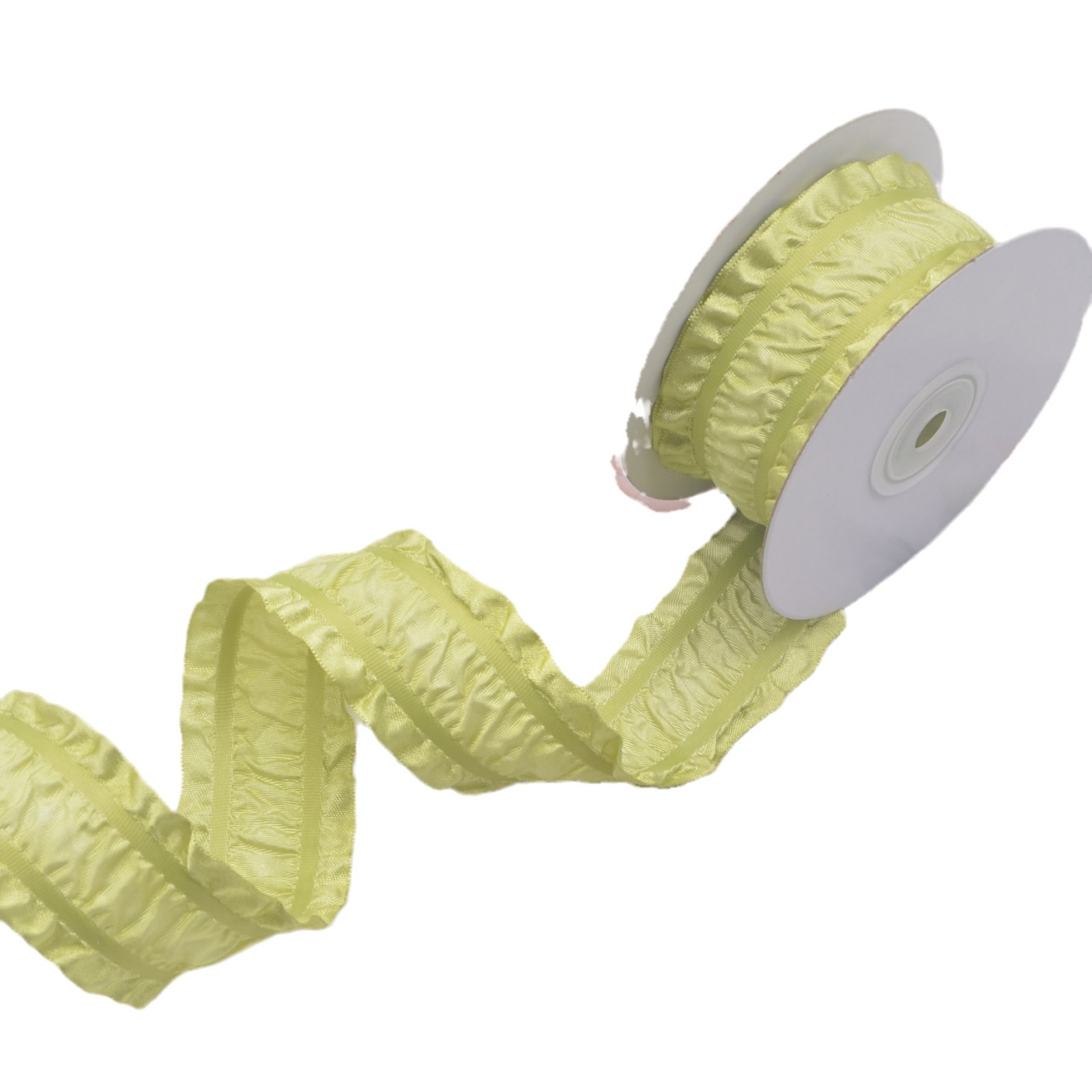 Fashion Personality Korean-style Ruffled Ribbon Spool Polyester Spot Supply Hair Accessories DIY Handmade Gift Box Packaging
